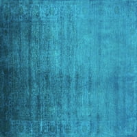Ahgly Company вътрешен правоъгълник ориенталски тюркоазено сини килими за индустриална зона, 5 '8'