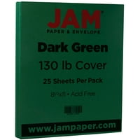 Хартиен картон, 8. 11, 130 фунта тъмно зелено, 25 пакета