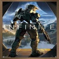 Halo Infinite - ключов арт стенен плакат, 22.375 34