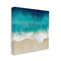 Ступел Индъстрис въздушен тропически син прилив на плажа морска пяна платно стена арт дизайн от Маги Олсън, 30 30