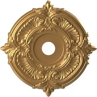 Екена Милуърк 22 од 1 2 ИД 1 пт Атика термоформован ПВЦ таван медальон, Светло златно покритие
