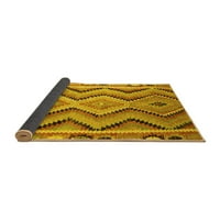 Ahgly Company Indoor Square Southwestern Yellow Country Area Rugs, 6 'квадрат