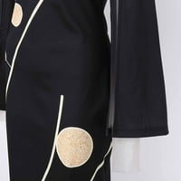 Aayomet летни рокли за жени Небрежни жени Големи кръгли шия v Врат отпечатана рокля Слайна модна рокля за жени, черна 4XL
