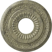 Екена Милуърк 5 8 од 1 4 ид 3 8 п Лорен таван медальон , ръчно изрисуван замък камък пращене