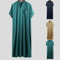 Мъжки мюсюлманско облекло Саудитска юба арабска кафтан абая thobe дълга рокля роба