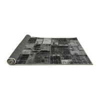 Ahgly Company Indoor Square Packwork Grey Prisonal Area Rugs, 5 'квадрат
