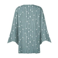 Gdfun Женска риза Блуза Външно облекло Пътен ръкав Невесен празник Основен бутон Топс - - Жени блузи женски върхове