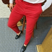 Aayomet работни панталони за мъже панталони панталони панталони с цип еластична талия прави панталони модни ежедневни панталони