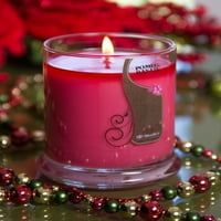 Нар Свещ-Средно Червен Оз. Силно Ароматна Свещ-Направена С Натурални Масла - Коледна И Празнична Колекция