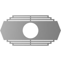 16 в 8 х 1 4 ид 1 2 П Крайслер архитектурен клас ПВЦ Пиърсинг таван медальон, античен пютър