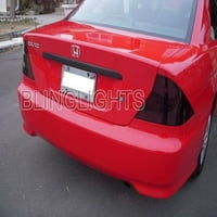 За 2001 г.- Honda Civic Coupe Tint Smoke Tail Light Lamps Защита на филма