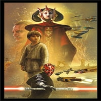 Star Wars: Phantom Menace - Плакат за стена на празника, 22.375 34
