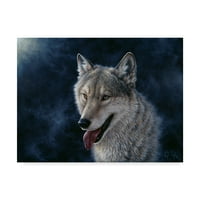 Търговска марка изобразително изкуство 'вълк' платно изкуство от Джеф Тифт