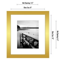 Златна цветна рамка за картини-показване на снимки с мат или без мат