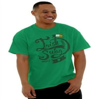 Ирландски суаг Ирландия St Patricks Ден графична тениска мъже или жени Бриско марки