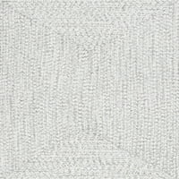 нулум Уин плетен вътрешен открит килим, 5 '8', слонова кост