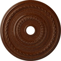 Екена Милуърк 3 8од 3 8 ИД 3 8 п Коул таван медальон, ръчно изрисуван полиран махагон пращене