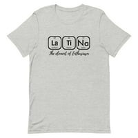 Латина, елементът на ентусиазма на унизионната тениска с къс ръкав