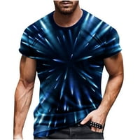 Гилигилисо мъжки ризи клирънс мъже небрежни кръгли шия 3d цифров печат пуловер фитнес спортни къси панталони ръкави тениска блуза