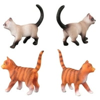 Temacd симулация мини котки коте фигура модел статуя Начало орнаменти Подарък Детска играчка