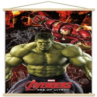Marvel Cinematic Universe - Avengers - Age of Ultron - Hulk Wall Poster с дървена магнитна рамка, 22.375 34