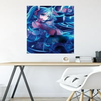 Hatsune Miku - екрани Стенски плакат с бутални щифтове, 22.375 34