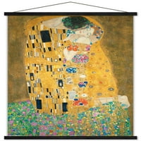 The Kiss by Gustav Limt Stall Poster, 14.725 22.375