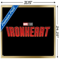 Marvel Ironheart - Плакат за стена на лого, 22.375 34
