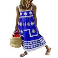 Авамо дами люлеещи се рокли флорален принт дълга слънчева площадка квадратна шия рокля жени удобни плаж лилаво 2xl