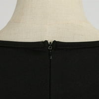 Strungten Fashion's Fashion Round Neck Lecual Slim Fit Print Maxi рокля с дълги ръкави