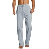 Entyinea Jogger sweatpants за мъже разтягат еластични еластични конусни суитчъри панталони сиви 3xl