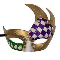 Мъжки реколта дизайн Абитуриентски Марди Гра Музикални карирани маскарад маска