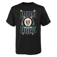 Тениска на младежки черни Milwaukee Brewers Специално събитие